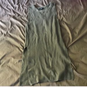 Dynamite High slit Knit sweater dress